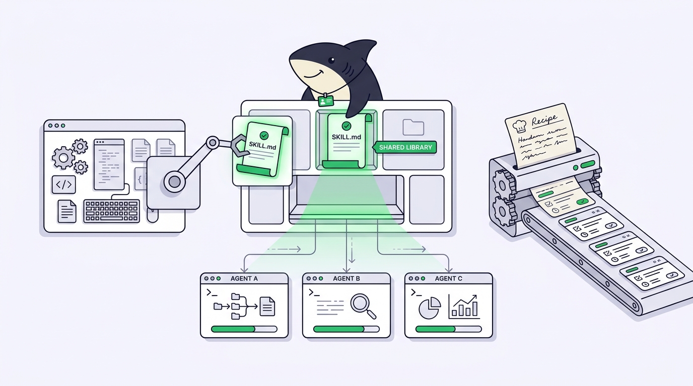 Skills in Sharkly: Turn One Developer's Prompt Craft into Team Infrastructure