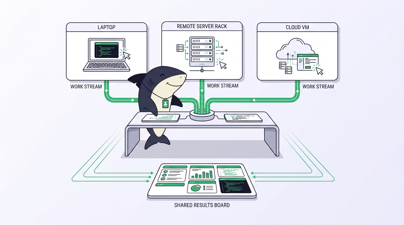 Running coding agents remotely: your server, your laptop, or both